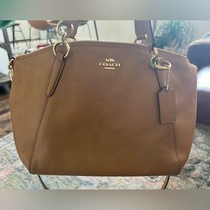 Coach Kacey Satchel Nude with gold hardware
